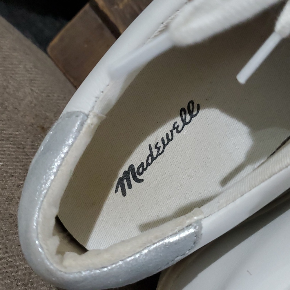 Madewell White Sneakers with Color Streak Detail - Picture 12 of 13